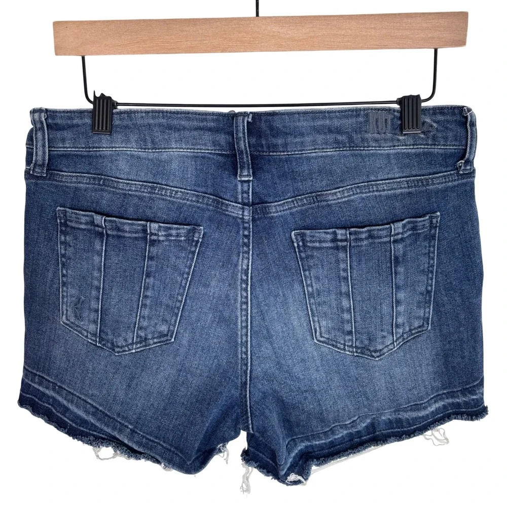 Kut From The Kloth Womens Denim Kelly Shorts Sz 8 Jean Cut Off 4